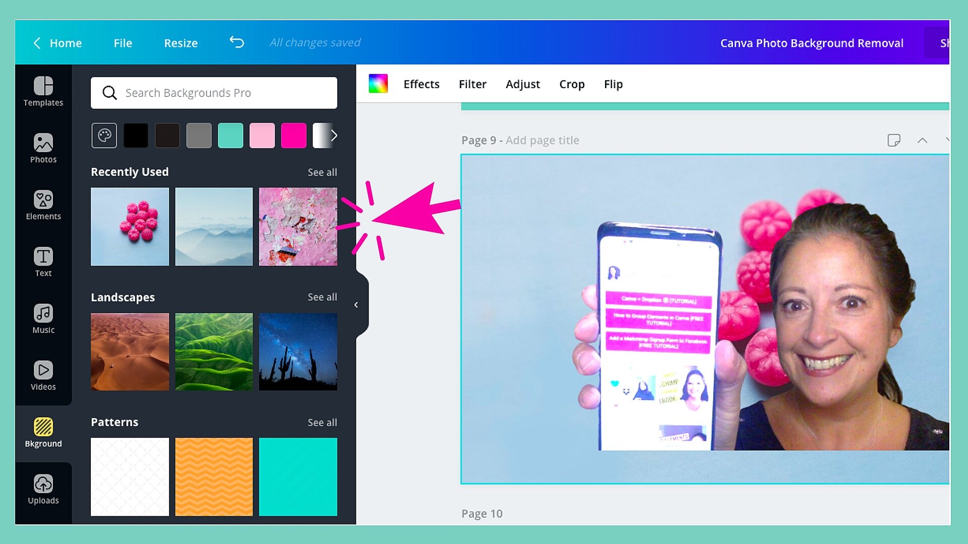 How to Remove and Customise a Photo Background in Canva [UPDATED] — Nicky Pasquier