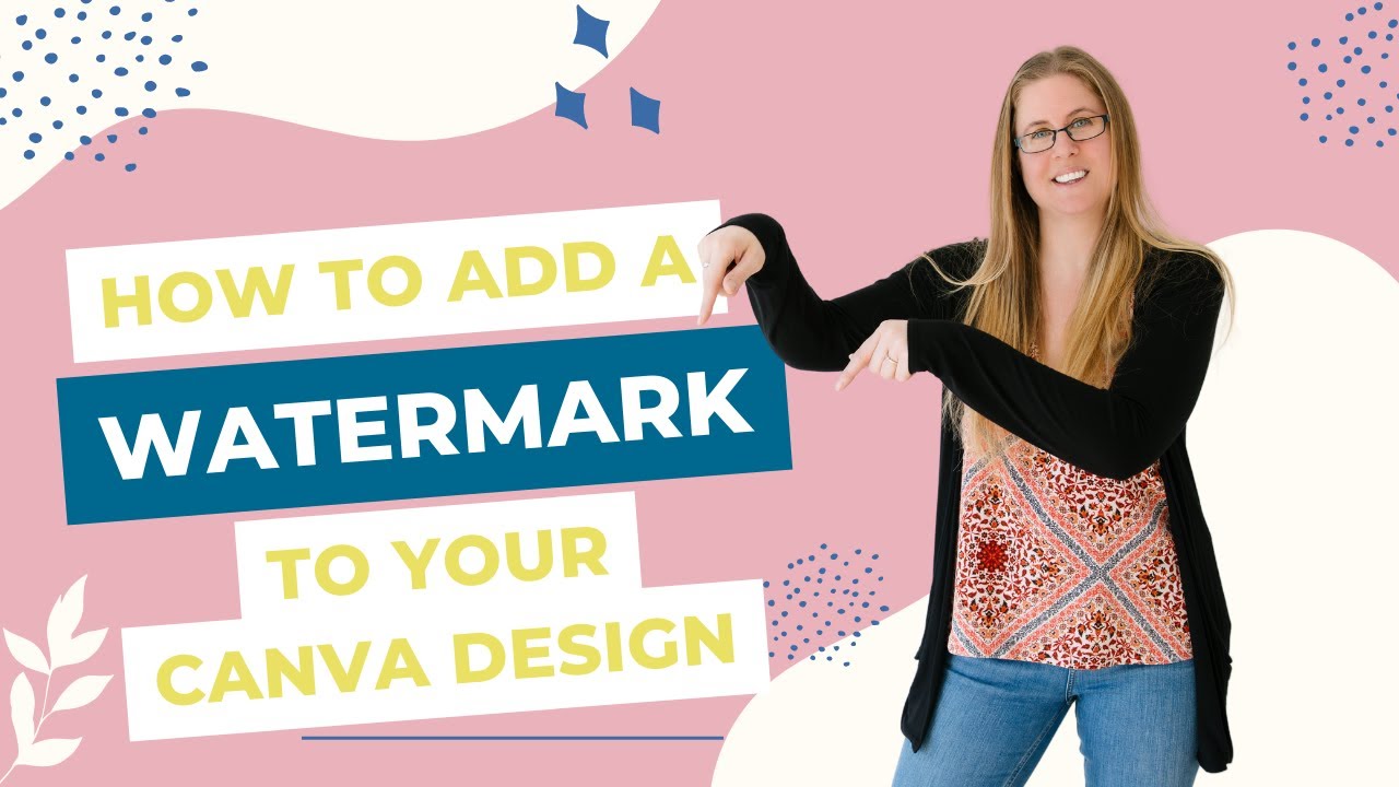 How to Create a watermark in CANVA - YouTube