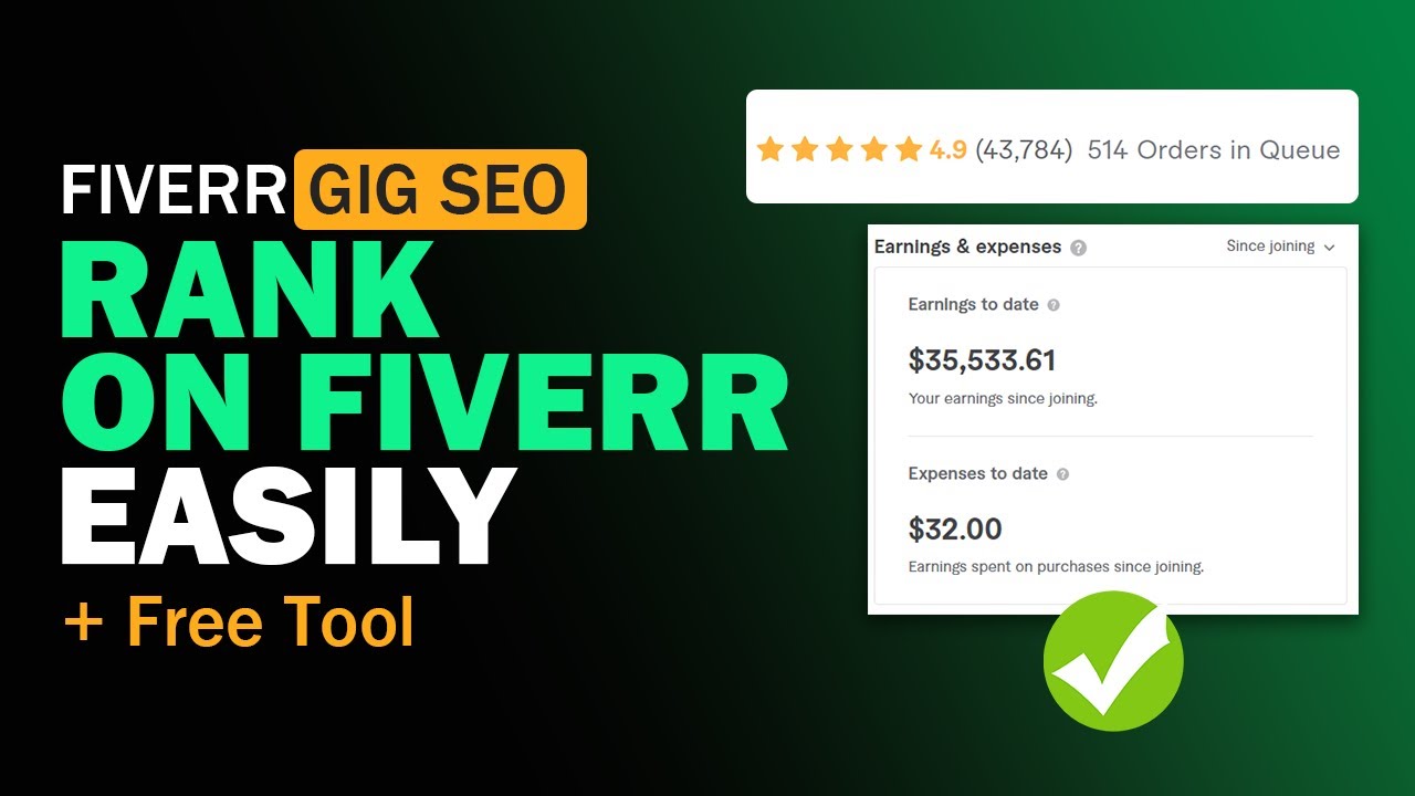 Fiverr Gig SEO : How to RANK Gig on Fiverr First Page with FREE TOOL - YouTube