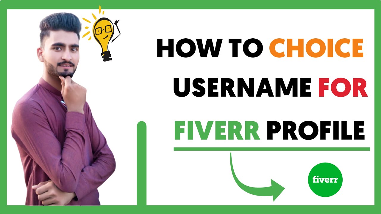 How to Select Username for your Fiverr Profile in 2021 Fiverr Profile