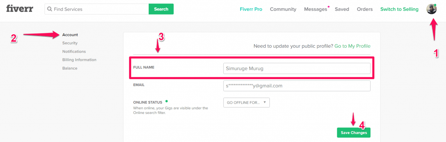 How To Change Fiverr Username Dont Lose Your Account