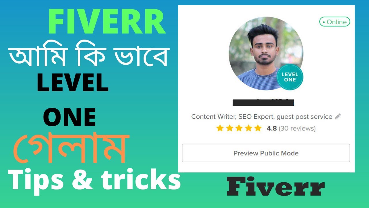 How To Become Fiverr Level One Seller Fiverr Top Rated Seller