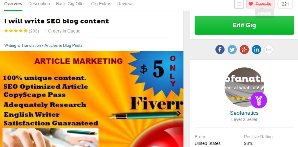 10 Impressive Writers on Fiverr With Great Reviews Ojasweb Digital