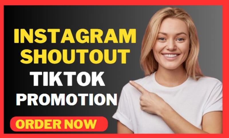 I will do Instagram shoutout promotion, TikTok viral on 2m follower page