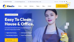 I will build house cleaning service website office cleaning website appointment website