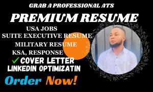 I will write a federal resume, executive, ksa, government, and military resume