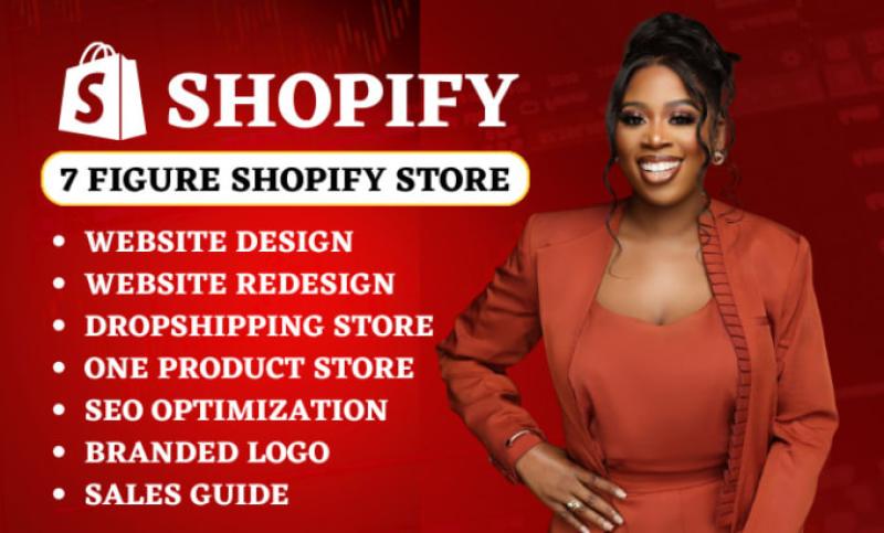 I will redesign your Shopify website and create a brand new store