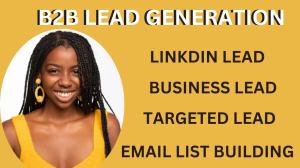 I will do targeted b2b leads to boost your business growth