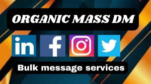 I will organically grow your audience with targeted mass dm