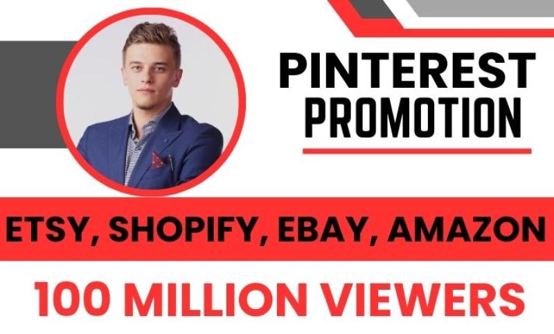 I will boost etsy, amazon, shopify store traffic with pinterest promotion