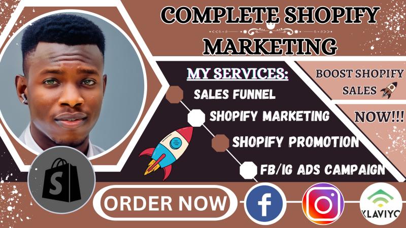 I will do Shopify Dropshipping Marketing, Shopify Promotion, and Boost Shopify Sales