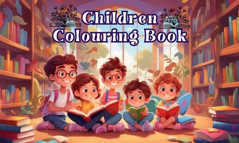 I will design children colouring book and story book for you