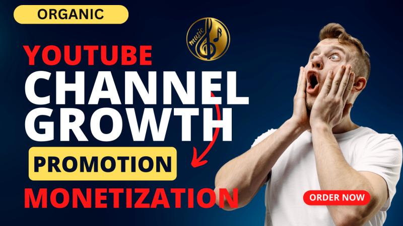 I will do organic youtube music video monetization or promotion to boost channel growth