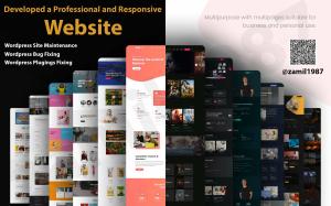 I will develop a professional and responsive multipurpose website with multiple pages