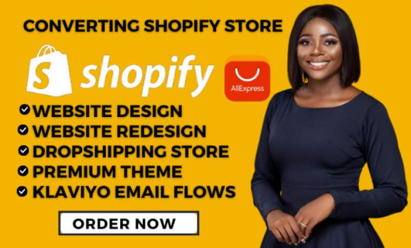 I will provide professional Shopify website design, Shopify website redesign, and build your Shopify store