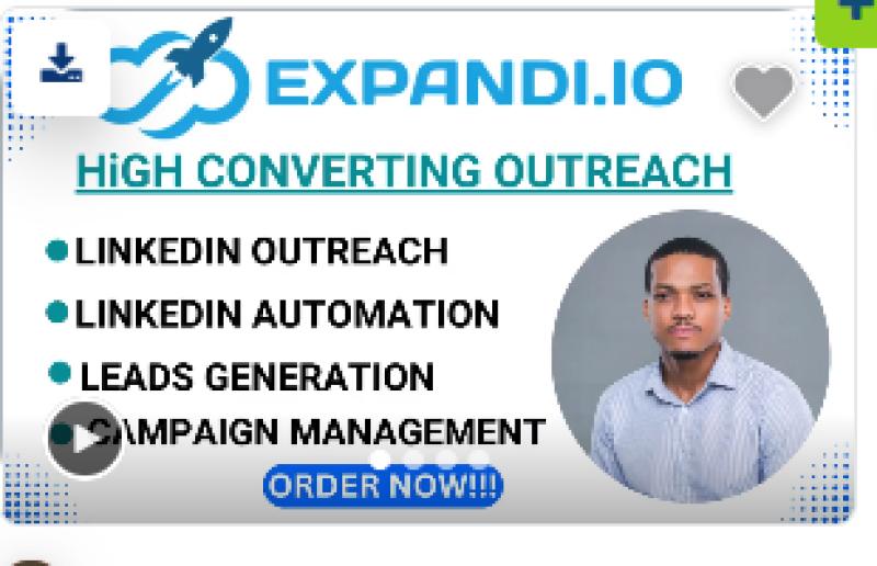 I will do LinkedIn Outreach Automation on Expandi.io, Skylead.io, Taplio
