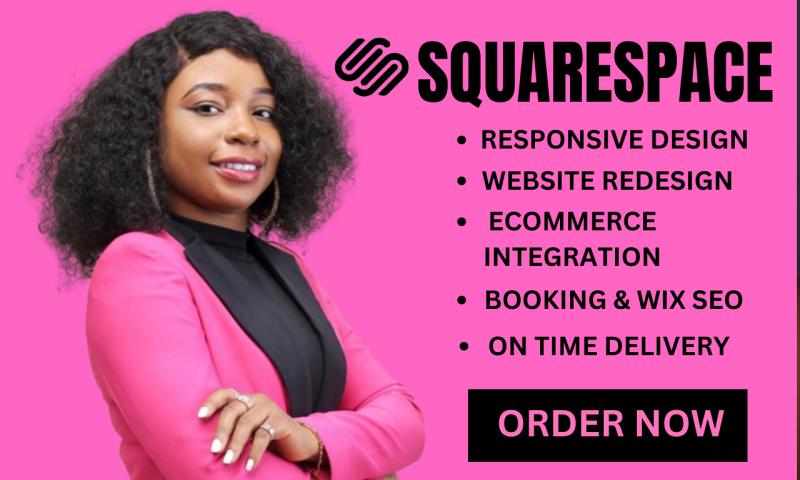I will Squarespace Website Design, Squarespace Website Redesign, Squarespace Website