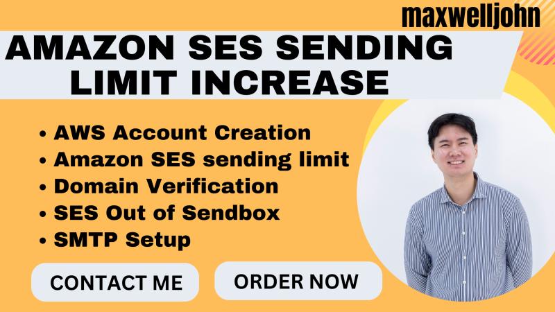 I will create complete amazon ses with 50ksending limit increase smtp setup