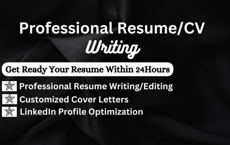 I will do executive ats resume writing, cover letter design, and optimize linkedln