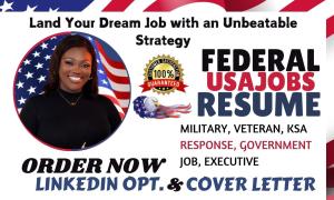 I will craft a federal resume for your targeted job, usajobs, veteran, ksa response