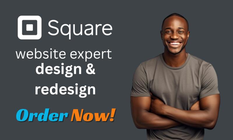 I will square redesign square website square online store square store square website