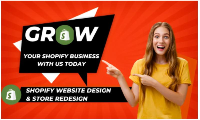 I will create Shopify website design, Shopify website redesign, Shopify store redesign