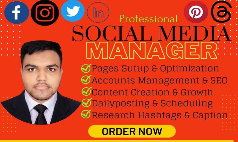 I will be your Social Media Marketing Manager Plan