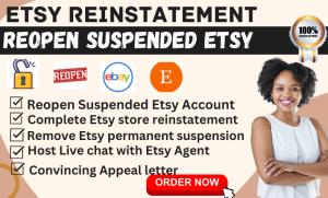 Write convincing appeal letter to reinstate your suspended Etsy