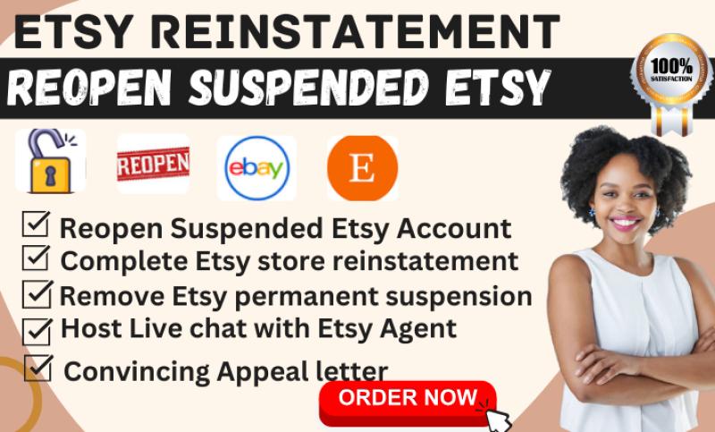 Write convincing appeal letter to reinstate your suspended Etsy