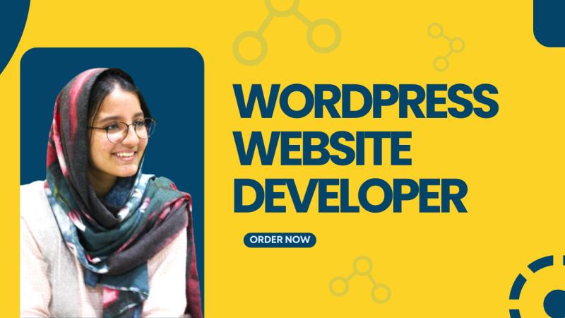 I will do website development with WordPress as a web developer