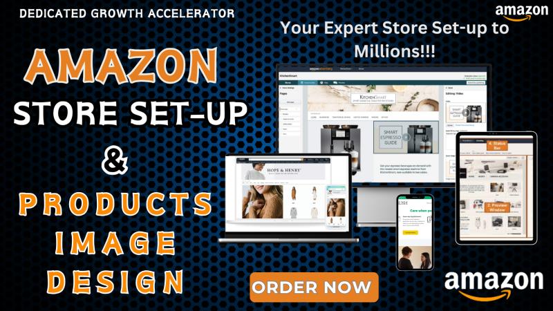 I will create your amazon brand store and product design