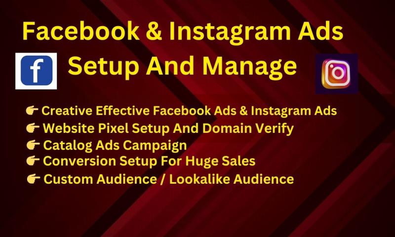 I will create and manage Facebook Ads and Instagram Ads campaigns