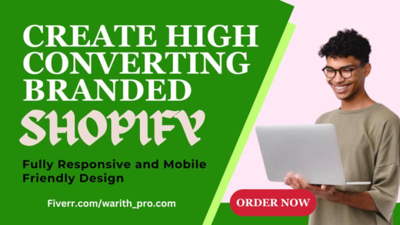 I will create high converting shopify dropshipping store design and redesign shopify