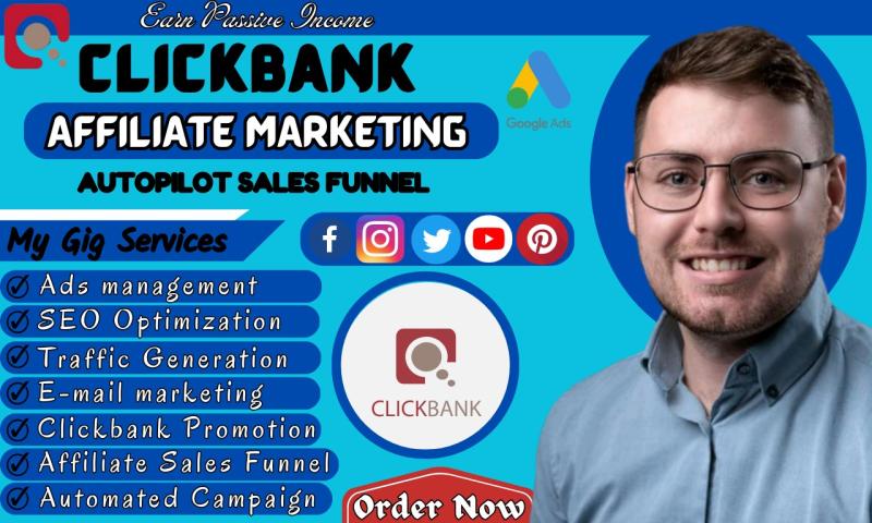 I will build website promotion clickbank amazon travel autodynamic pilot sales funnel