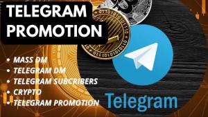 I will promote crypto marketing, crypto telegram promotion