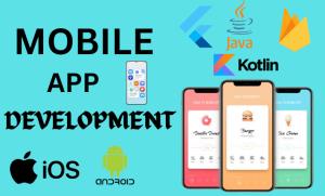 I will do custom mobile app development, iOS app and Android app with Flutter, Kotlin