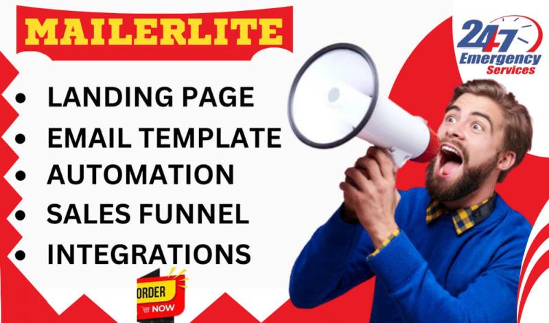 I will design your MailerLite landing pages & automate MailerLite