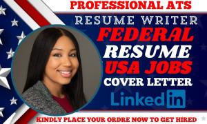 I will offer a Federal, Veteran, KSA Response, USA Jobs, Military, Canada, Govt Resume