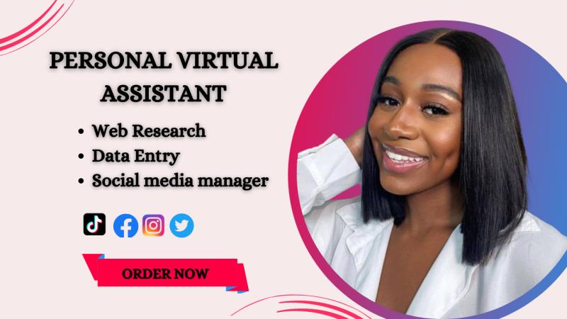 I will be a creative virtual assistant personal assistant web research and help do task
