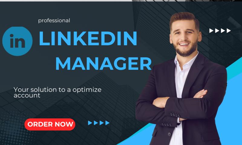 I will be your linkedin manager and content creator