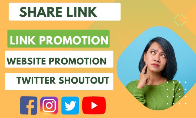 I will do shoutout, promote, share link to 80m, fb, twitter, and youtube