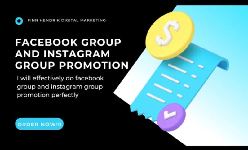 I will do Facebook group and Instagram group page promotion for your business