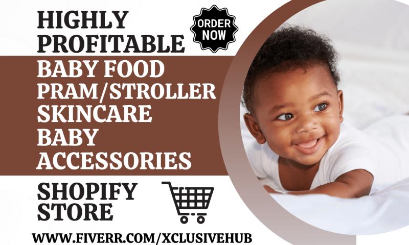 Design Babyfood Pram Strollers Cot Walker Baby Accessories Shopify Store Website