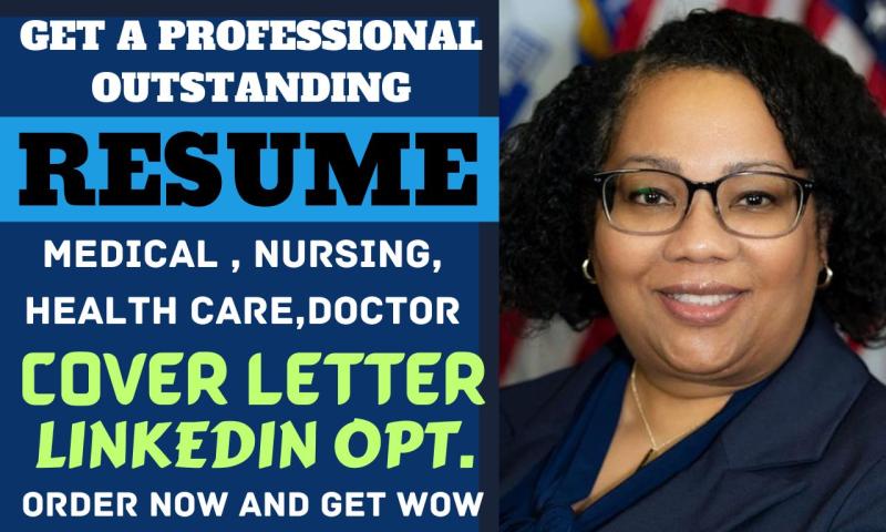 I will write a professional healthcare, nursing, medical resume and resume writing