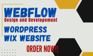 Design a website using Webflow
