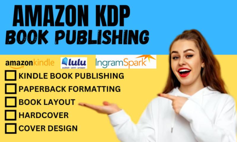I will provide children book formatting for Amazon KDP, book editing, and publish on Amazon KDP