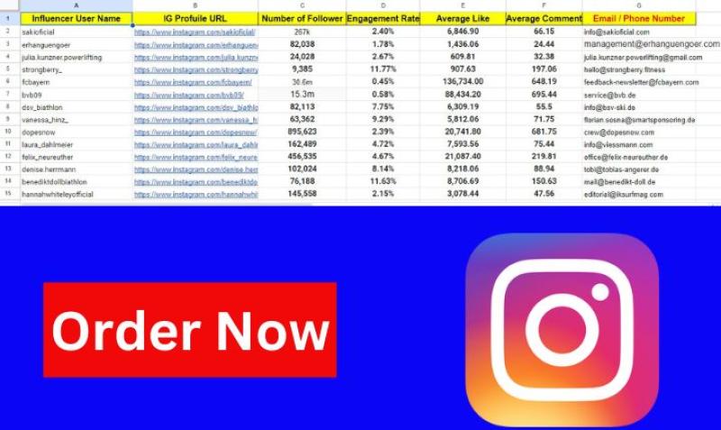 I will find Instagram influencers for your business