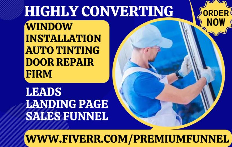 Generate Window Installation, Auto Tinting, Door Repair, Firm Replacement Leads