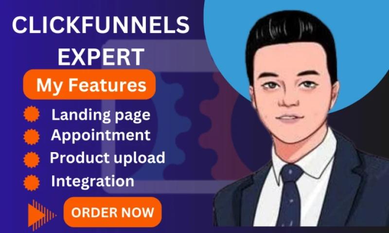 I will build sales funnels, click funnels 2 0 expert, clickfunnels, funnel builder, ghl