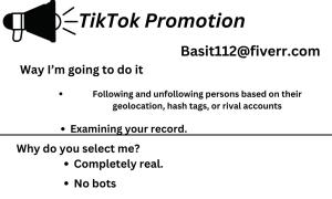 I will grow and promote your tiktok account organically